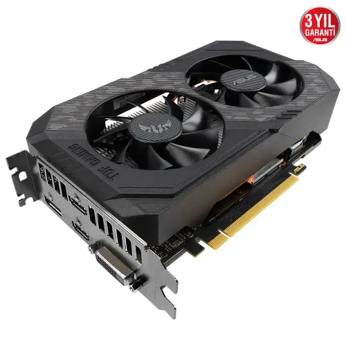 Asus TUF Gaming GeForce GTX 1660 Ti EVO TUF-GTX1660TI-6G-EVO-GAMING 6GB GDDR6 192Bit DX12 Gaming (Oyuncu) Ekran Kartı