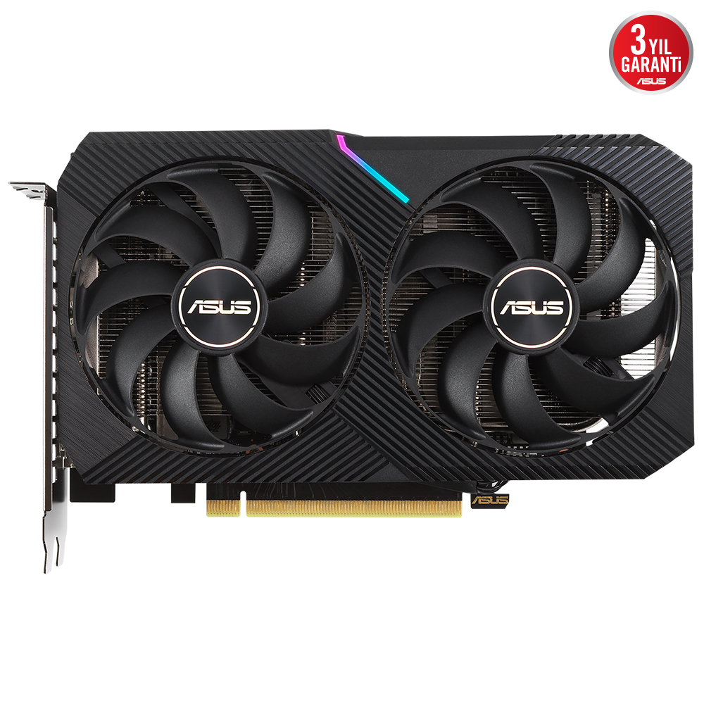 ASUS Dual GeForce RTX 3060 V2 DUAL-RTX3060-12G-V2 12GB GDDR6 192Bit DX12 Gaming (Oyuncu) Ekran Kartı