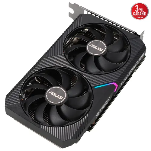 ASUS Dual GeForce RTX 3060 V2 DUAL-RTX3060-12G-V2 12GB GDDR6 192Bit DX12 Gaming (Oyuncu) Ekran Kartı