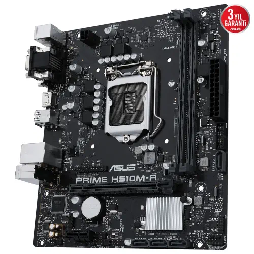 Asus Prime H510M-R-SI Intel H510 Soket 1200 DDR4 3200(OC)MHz mATX Gaming (Oyuncu) Anakart