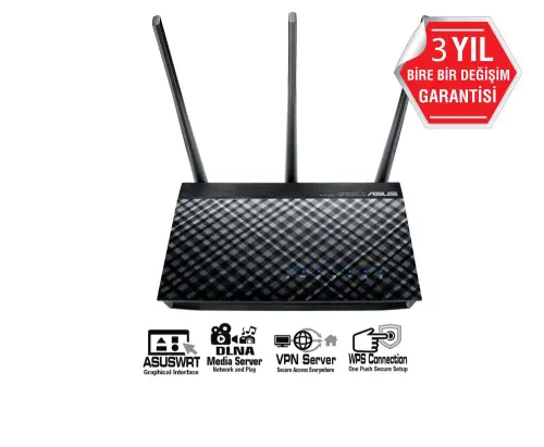 Asus DSL-AC750 Çift Bant ADSL/VDSL Kablosuz Modem Router