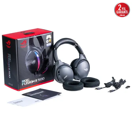 ASUS ROG Fusion II 500 7.1 Surround RGB Mikrofonlu Kablolu Gaming (Oyuncu) Kulaklık