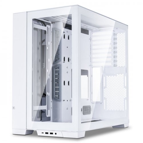 Lian Li O11 Dynamic Evo White O11DEW Temperli Cam ARGB USB Type-C Beyaz E-ATX Mid-Tower Gaming (Oyuncu) Kasa