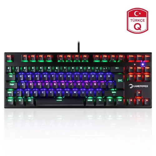 GamePower Magnus V2 Gaming Kulaklık + GamePower Translucent Gaming Mouse + GamePower Warlock Compact Mekanik Mavi Outemu Switch Gaming Klavye Bundle