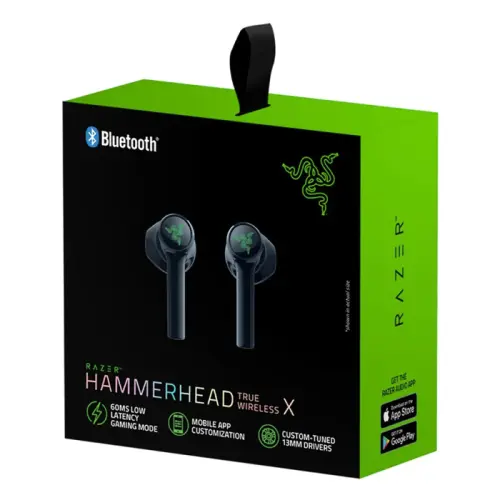 Razer Hammerhead True Wireless X RZ12-03830100-R3G1 Mikrofonlu Bluetooth Kablosuz Kulak İçi Gaming (Oyuncu) Kulaklık