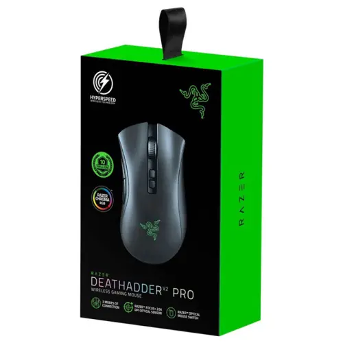 Razer DeathAdder V2 Pro RZ01-03350100-R3G1 20000 DPI 8 Tuş RGB Optik Siyah Kablosuz Gaming (Oyuncu) Mouse