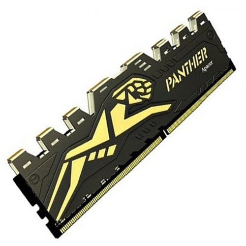 Apacer Panther Black-Gold 16GB (1x16GB) DDR4 3200MHz CL16 Gaming Ram (AH4U16G32C28Y7GAA-1)