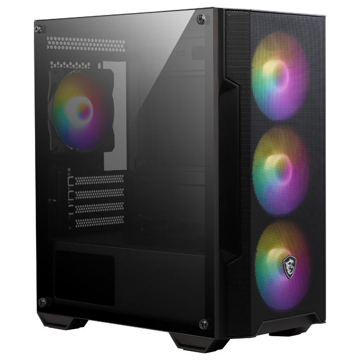 MSI MAG Forge M100A Akrilik Mesh 4x120mm Auto RGB Fan USB 3.2 Micro-ATX Tower Gaming (Oyuncu) Kasa