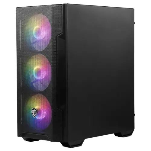 MSI MAG Forge M100A Akrilik Mesh 4x120mm Auto RGB Fan USB 3.2 Micro-ATX Tower Gaming (Oyuncu) Kasa