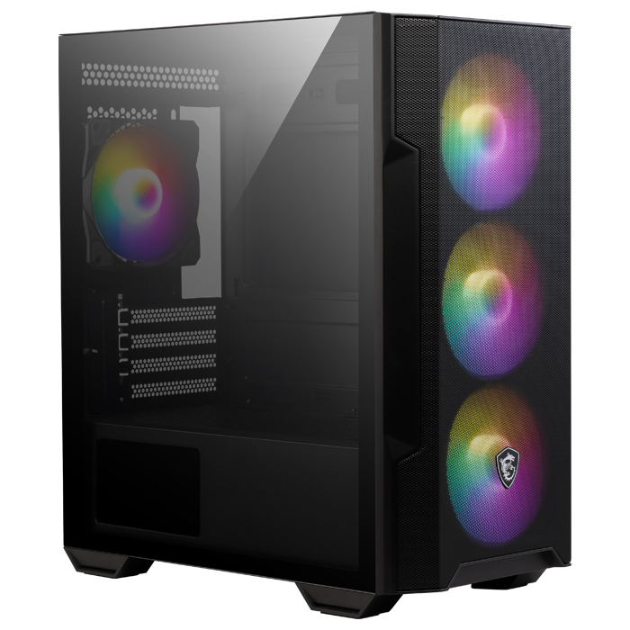 MSI MAG Forge M100R Temperli Cam Mesh 4x120mm ARGB Fan USB 3.2 Micro-ATX Tower Gaming (Oyuncu) Kasa