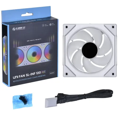 Lian Li UNI FAN SL INFINITY 1x120mm Beyaz Kasa Fanı (G99.12SLIN1W.00)