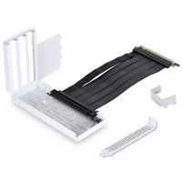 Lian Li O11DE-1W PCIe Gen4 x16 Riser Kablolu Beyaz Dikey Ekran Kartı Tutucu Kiti (O11 Dynamic Evo ile Uyumlu)