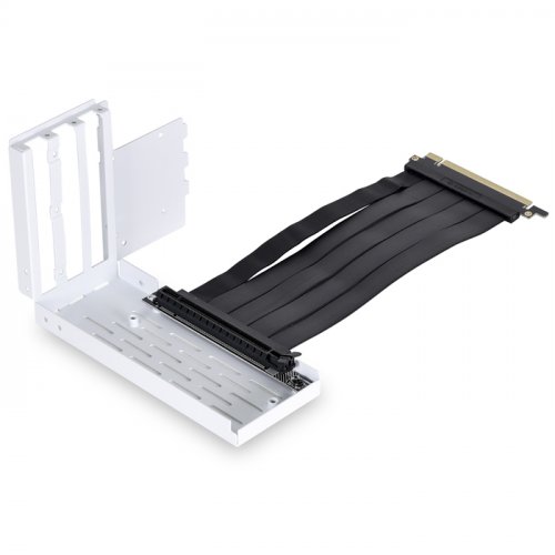 Lian Li O11DE-1W PCIe Gen4 x16 Riser Kablolu Beyaz Dikey Ekran Kartı Tutucu Kiti (O11 Dynamic Evo ile Uyumlu)
