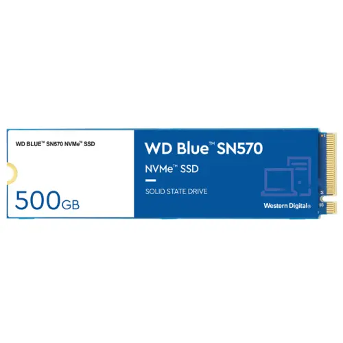 WD Blue SN570 WDS500G3B0C 500GB 3500/2300MB/s PCIe NVMe M.2 SSD Disk
