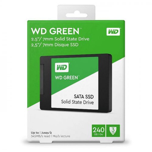 WD Green WDS240G3G0A 240GB 545MB/s 2.5″ SATA 3 SSD Disk
