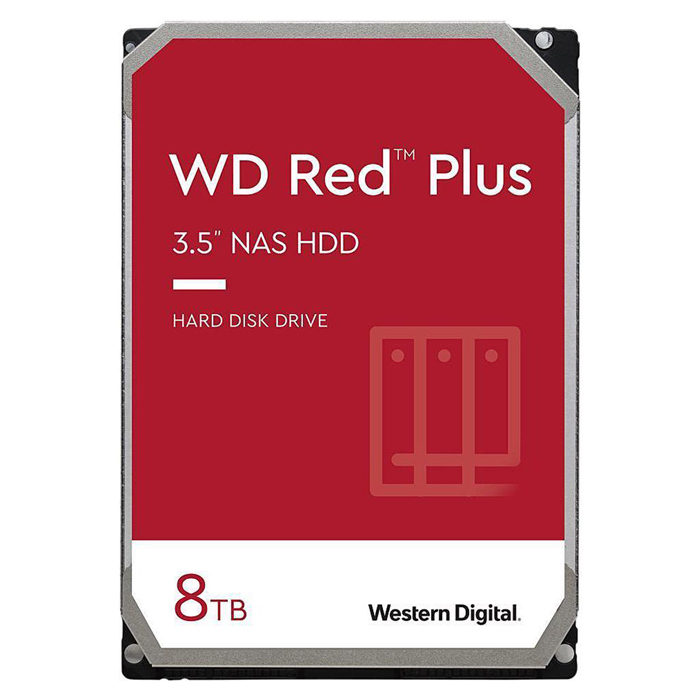 WD Red Plus WD80EFZZ 8TB 5640RPM 128MB 3.5″ SATA 3 NAS Harddisk
