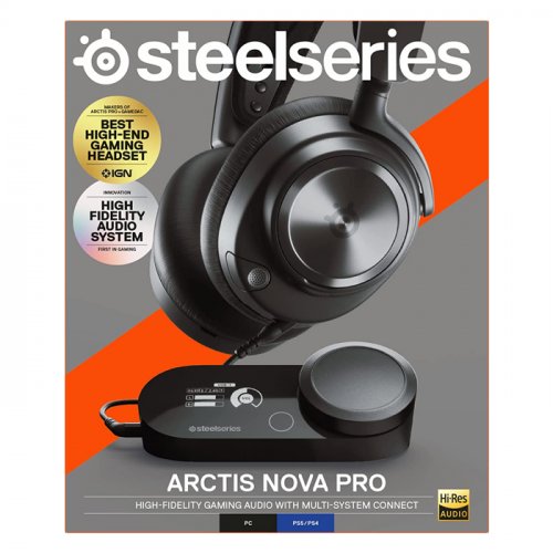SteelSeries Arctis Nova Pro SSH61527 7.1 Surround PC/PS Mikrofonlu Siyah Kablolu Gaming (Oyuncu) Kulaklık