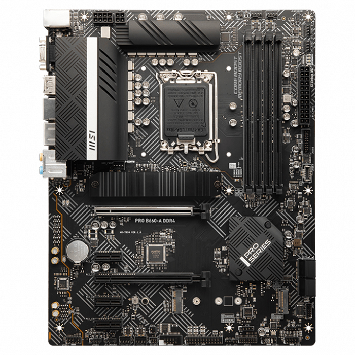 MSI PRO B660-A DDR4 Intel B660 Soket 1700 DDR4 4800(OC)MHz ATX (Oyuncu) Gaming Anakart