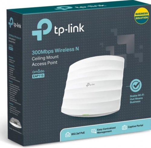 TP-Link EAP115 300Mbps Kablosuz Tavan Tipi Access Point
