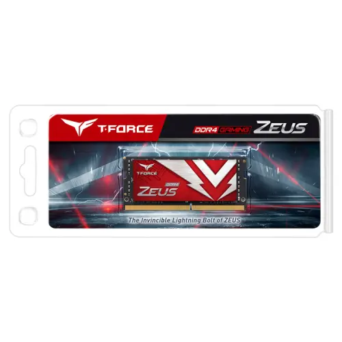 Team T-Force Zeus SO-DIMM 16GB (1x16GB) DDR4 3200MHz CL16 Notebook Ram (TTZD416G3200HC16F-S01)