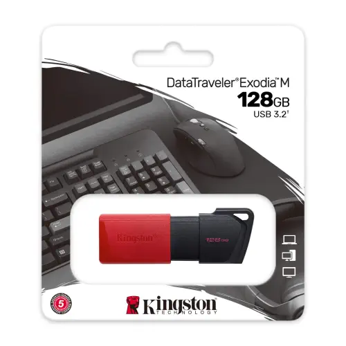 Kingston DataTraveler Exodia M DTXM/128GB 128GB USB 3.2 Gen 1 Flash Bellek