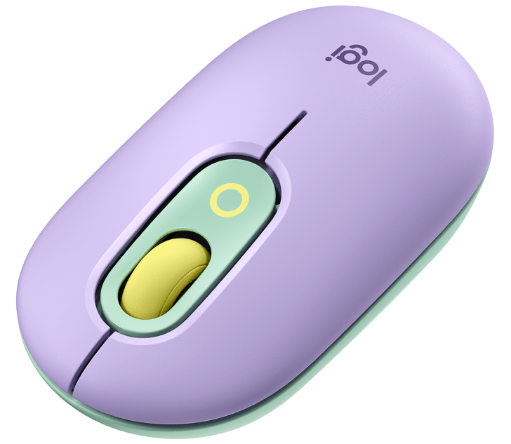 Logitech POP Mouse Daydream Emoji Tuşlu Sessiz Kablosuz Mint&Lila Mouse -910-006547