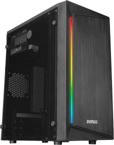 Everest Blazon Peak-250W 2xFan Akrilik RGB ATX Mid-Tower Gaming (Oyuncu) Kasa