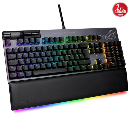 ASUS ROG Strix Flare II Animate ROG NX Red Switch RGB Mekanik Kablolu Gaming (Oyuncu) Klavye