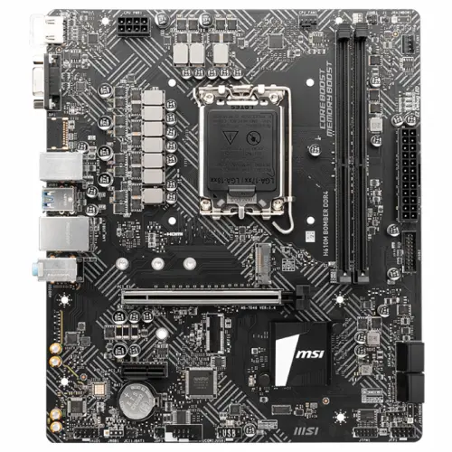 MSI H610M Bomber DDR4 Intel H610 Soket 1700 DDR4 3200MHz mATX Gaming (Oyuncu) Anakart