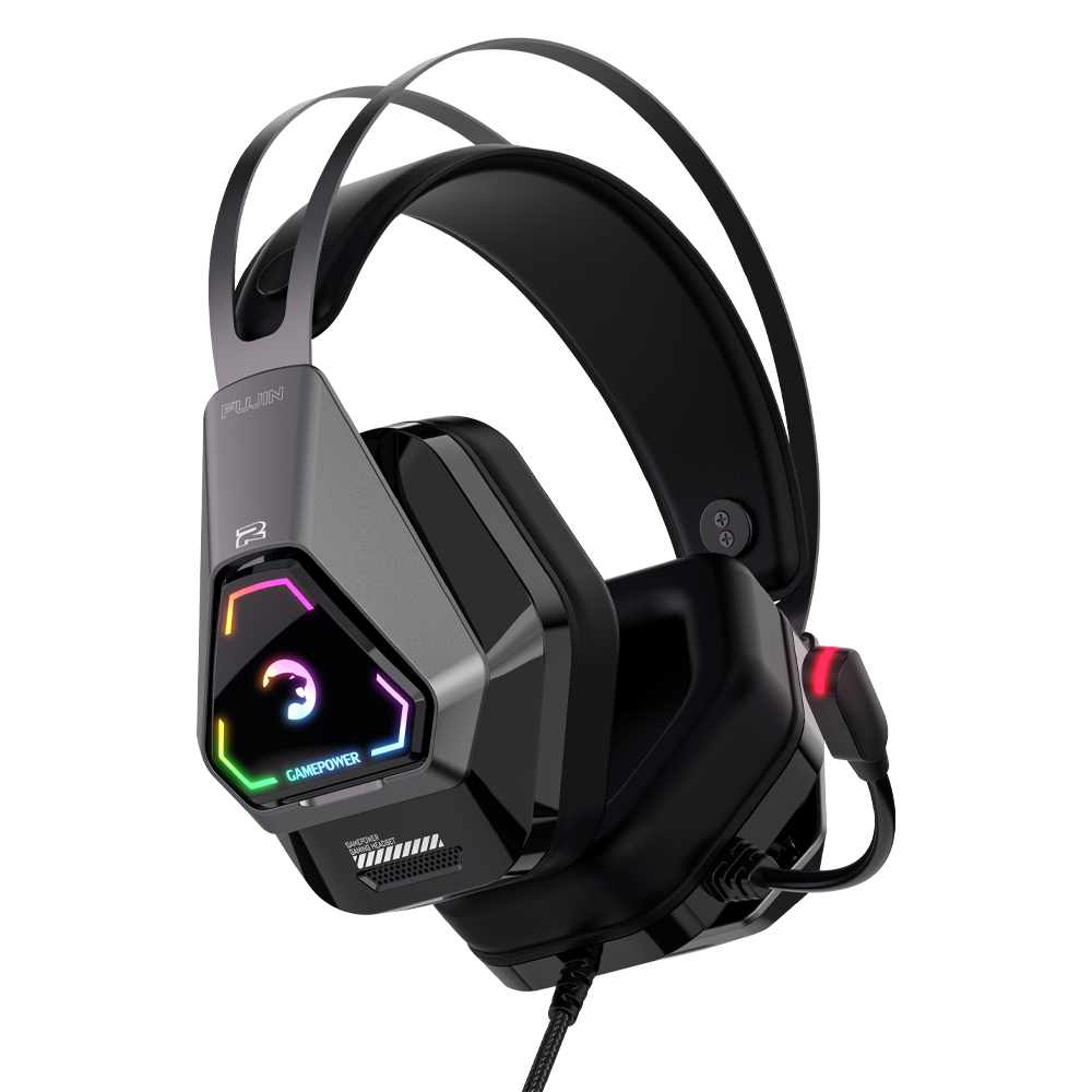 Gamepower Fujin Siyah 7.1 Surround RGB Gaming Kulaklık