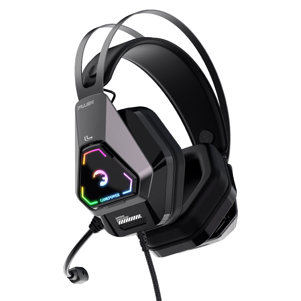 Gamepower Fujin Siyah 7.1 Surround RGB Gaming Kulaklık