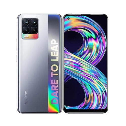 Realme 8 128GB 6GB RAM Gümüş Cep Telefonu – Realme Türkiye Garantili