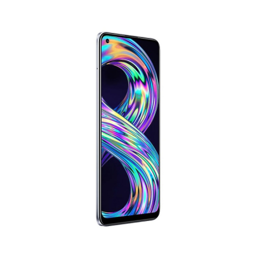 Realme 8 128GB 6GB RAM Gümüş Cep Telefonu – Realme Türkiye Garantili