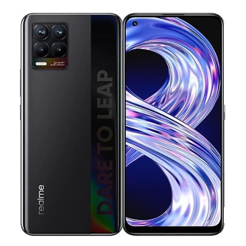 Realme 8 128GB 6GB RAM Siyah Cep Telefonu – Realme Türkiye Garantili