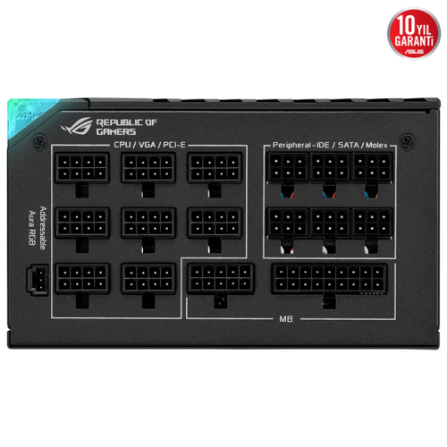 ASUS ROG-THOR-1200P2-GAMING 1200W 80 Plus Platinum 135mm Full Modüler Gaming (Oyuncu) Power Supply