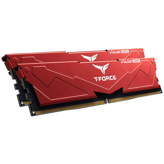 Team T-Force Vulcan 32GB (2x16GB) DDR5 5600MHz CL36 Kırmızı Gaming Ram (FLRD532G5600HC36BDC01)