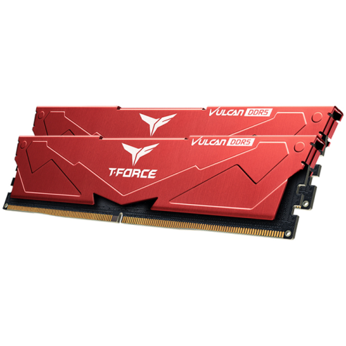 Team T-Force Vulcan 32GB (2x16GB) DDR5 5600MHz CL36 Kırmızı Gaming Ram (FLRD532G5600HC36BDC01)