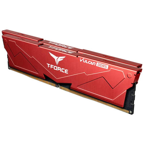 Team T-Force Vulcan 32GB (2x16GB) DDR5 5600MHz CL36 Kırmızı Gaming Ram (FLRD532G5600HC36BDC01)