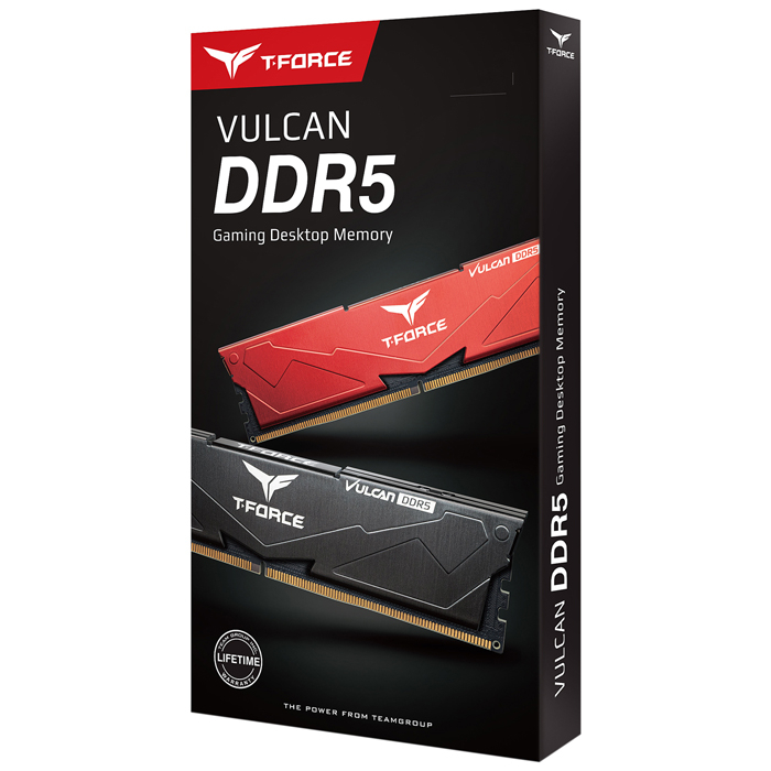 Team T-Force Vulcan 32GB (2x16GB) DDR5 5600MHz CL36 Kırmızı Gaming Ram (FLRD532G5600HC36BDC01)