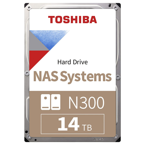 Toshiba N300 HDWG31EUZSVA 14TB 7200Rpm 512MB SATA 3 NAS Harddisk