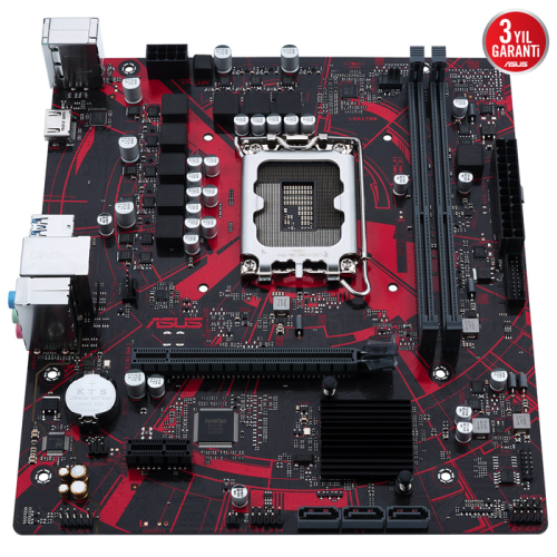 Asus EX-H610M-V3 D4 Intel H610 Soket 1700 DDR4 3200MHz mATX Gaming (Oyuncu) Anakart