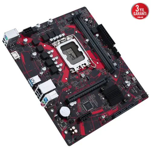 Asus EX-H610M-V3 D4 Intel H610 Soket 1700 DDR4 3200MHz mATX Gaming (Oyuncu) Anakart