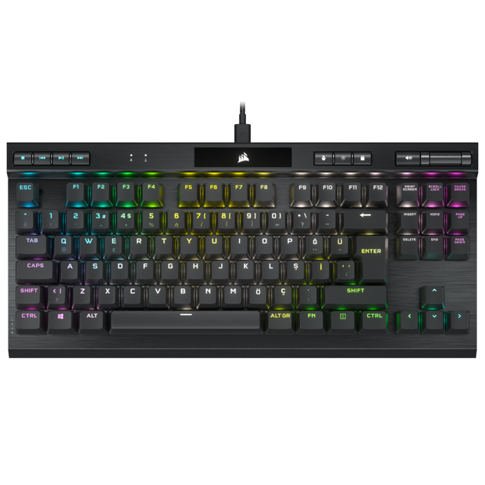 Corsair K70 RGB TKL Champion Series CH-911901A-TR TR Q Corsair OPX Optik Mekanik Kablolu Gaming (Oyuncu) Klavye