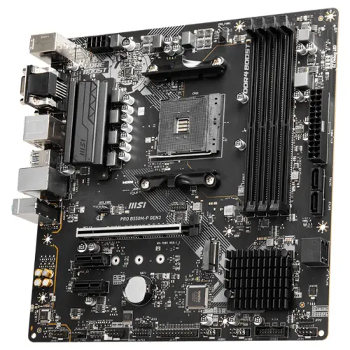 MSI Pro B550M-P GEN3 AMD B550 Soket AM4 DDR4 4400(OC)MHz mATX Gaming (Oyuncu) Anakart