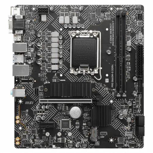 MSI Pro B660M-G DDR4 Intel B660 Soket 1700 DDR4 4600(OC)MHz mATX Gaming (Oyuncu) Anakart