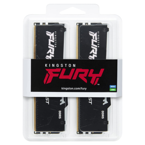 Kingston Fury Beast RGB KF560C40BBAK2/16 16GB (2x8GB) DDR5 6000MHz CL40 Siyah Gaming RAM (Bellek)