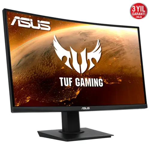 Asus TUF Gaming VG24VQE 23.6” 1ms 165Hz FreeSync Premium VA Full HD Curved Gaming (Oyuncu) Monitör
