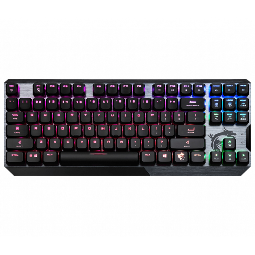 MSI Vigor GK50 Low Profile TKL İng Q RGB Kailh Low Profile Switch Mekanik Kablolu Gaming (Oyuncu) Klavye