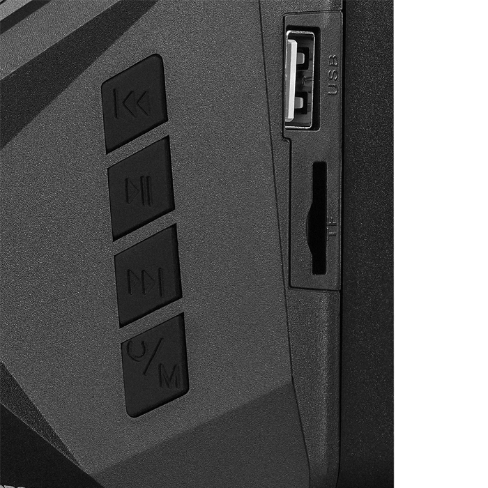Rampage RMS-175BT 2+1 5W+3Wx2 Bluetooth+USB+TF+FM Rainbow Aydınlatmalı Gaming Speaker