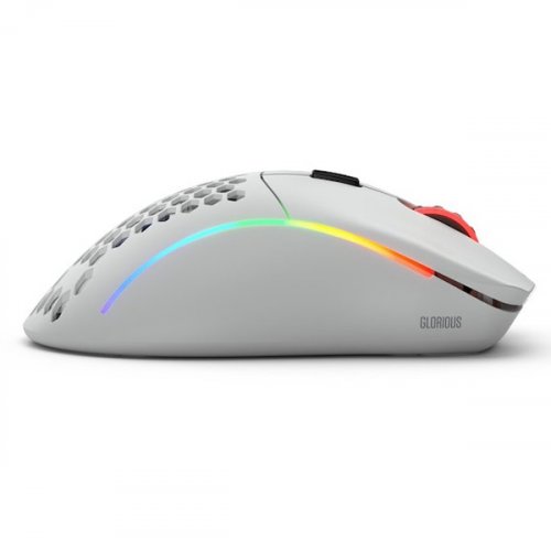 Glorious Model D Wireless GLRGLO-MS-DW-MW 19000 DPI 6 Tuş RGB Optik Mat Beyaz Kablosuz Gaming (Oyuncu) Mouse